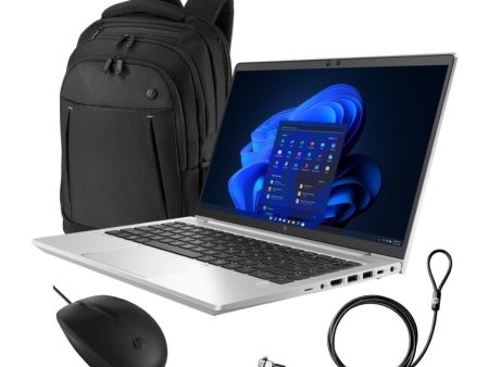 HP EliteBook 640 G9 14  Intel Win 11 Pro Laptop and Mouse and Backpack and Nano Lock Bundle For Cheap