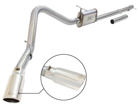 aFe MACHForce XP Exhaust 3in-3.5in SS Single Side Ext CB w  Polish Tip 99-04 Ford F-250 V8 5.4L 6.8L For Cheap