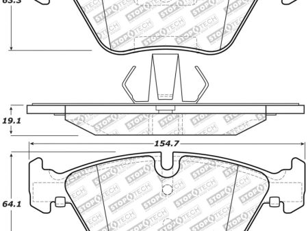 StopTech 06-16 BMW 325i Street Select Brake Pads - Front Online