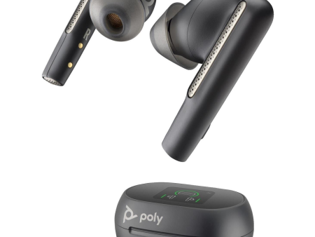 Poly Voyager Free 60+ UC M Carbon Black Earbuds with Touchscreen Charge Case 7Y8G9AA Fashion