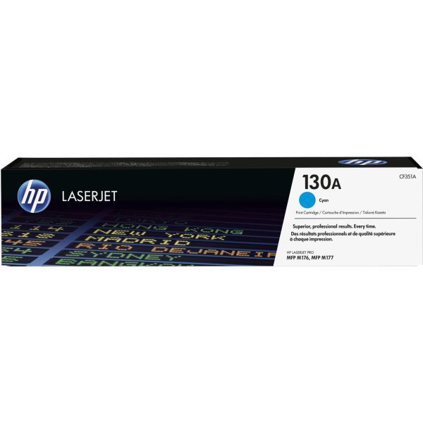 HP 130A Original LaserJet Toner Cartridge - Cyan CF351A Discount