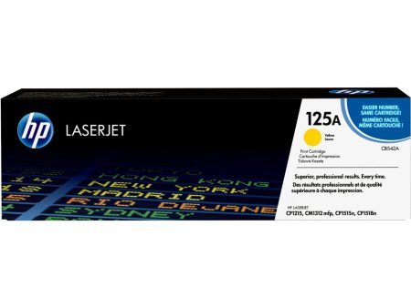 HP 125A Original LaserJet Toner Cartridge - Yellow CB542A Online Sale