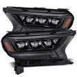 AlphaRex 19-21 Ford Ranger NOVA LED Proj Headlight Plnk Style Alpha Blk w Activ Light Seq Signal DRL Online Sale