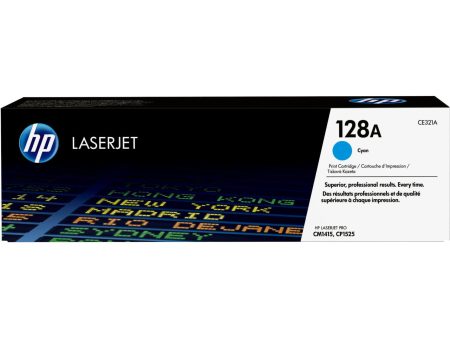 HP 128A Original LaserJet Toner Cartridge - Cyan CE321A For Discount