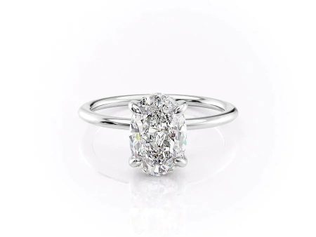 The Kamellie Set With A 2.5 Carat Oval Lab Diamond For Discount