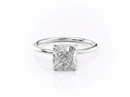 The Kamellie Set With A 3 Carat Cushion Lab Diamond Online Sale