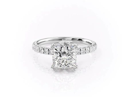 The Sofia Set With A 1 Carat Princess Lab Diamond on Sale