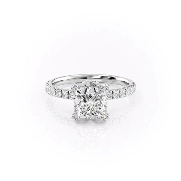 The Sofia Set With A 1 Carat Princess Lab Diamond on Sale