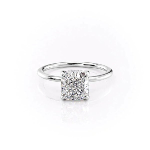 The Kamellie Set With A 1.5 Carat Cushion Lab Diamond For Cheap