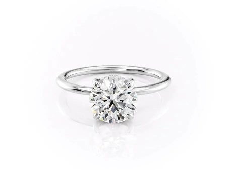 The Kamellie Set With A 2.5 Carat Round Lab Diamond For Sale