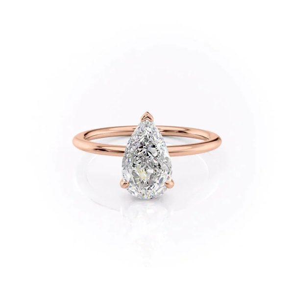 The Kamellie Set With A 2.5 Carat Pear Lab Diamond For Discount